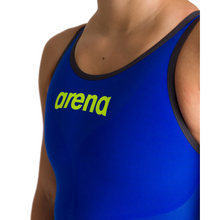 Load image into Gallery viewer, arena-powerskin-womens-carbon-air2-race-suit-closed-back-tech-suit-electric-blue-dark-grey-fluo-yellow-001129-853-ontario-swim-hub-5