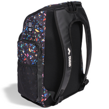 Load image into Gallery viewer, arena-spiky-iii-backpack-45-allover-confetti-black-006272-133-ontario-swim-hub-2