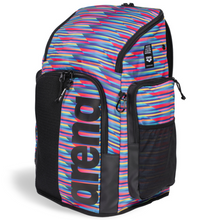 Load image into Gallery viewer, arena-spiky-iii-backpack-45-allover-racing-stripes-006272-130-ontario-swim-hub-1