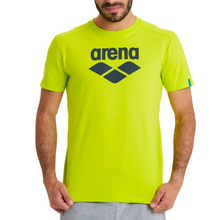 Load image into Gallery viewer, arena-unisex-logo-t-shirt-lime-soda-005337-630-ontario-swim-hub-1