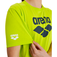 Load image into Gallery viewer, arena-unisex-logo-t-shirt-lime-soda-005337-630-ontario-swim-hub-4