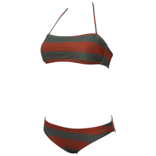 Load image into Gallery viewer,     arena-womens-allover-bandeau-bikini-army-multi-004161-650-ontario-swim-hub-1