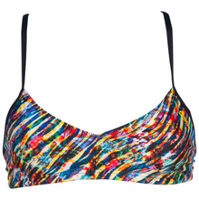 Load image into Gallery viewer, arena-womens-bandeau-live-bikini-top-black-multi-black-002816-504-ontario-swim-hub-2