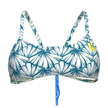 Load image into Gallery viewer, arena-womens-bandeau-play-bikini-top-white-multi-yellow-star-006464-103-ontario-swim-hub-1