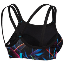 Load image into Gallery viewer, arena-womens-bra-top-allover-print-black-multi-005719-550-ontario-swim-hub-2