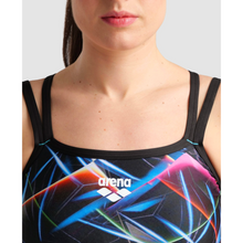 Load image into Gallery viewer, arena-womens-bra-top-allover-print-black-multi-005719-550-ontario-swim-hub-6