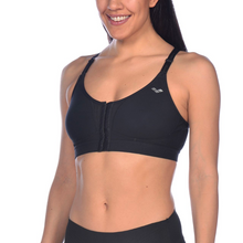 Load image into Gallery viewer, arena-womens-flora-sports-bra-black-002126-500-ontario-swim-hub-3
