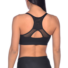 Load image into Gallery viewer, arena-womens-flora-sports-bra-black-002126-500-ontario-swim-hub-5