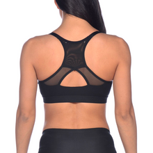 Load image into Gallery viewer, arena-womens-flora-sports-bra-black-002126-500-ontario-swim-hub-6
