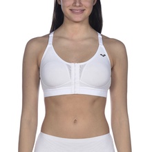 Load image into Gallery viewer, arena-womens-flora-sports-bra-white-002126-100-ontario-swim-hub-2