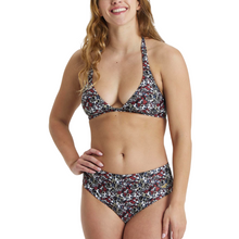 Load image into Gallery viewer,    arena-womens-halterneck-bikini-allover-burgundy-multi-005182-400-ontario-swim-hub-1