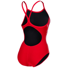 Load image into Gallery viewer, arena-womens-marbled-lightdrop-back-one-piece-swimsuit-red-red-multi-005563-450-ontario-swim-hub-3