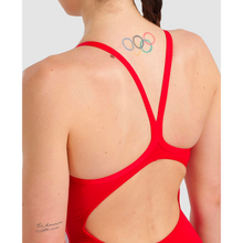 Load image into Gallery viewer, arena-womens-marbled-lightdrop-back-one-piece-swimsuit-red-red-multi-005563-450-ontario-swim-hub-9