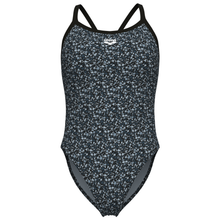 Load image into Gallery viewer, arena-womens-pebbles-xcriss-cross-back--swimsuit-multi-black-black-010169-550-ontario-swim-hub-2