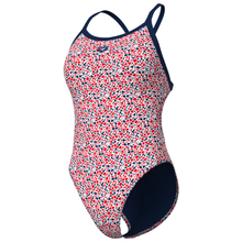 Load image into Gallery viewer, arena-womens-pebbles-xcriss-cross-back--swimsuit-multi-white-navy-010169-170-ontario-swim-hub-1