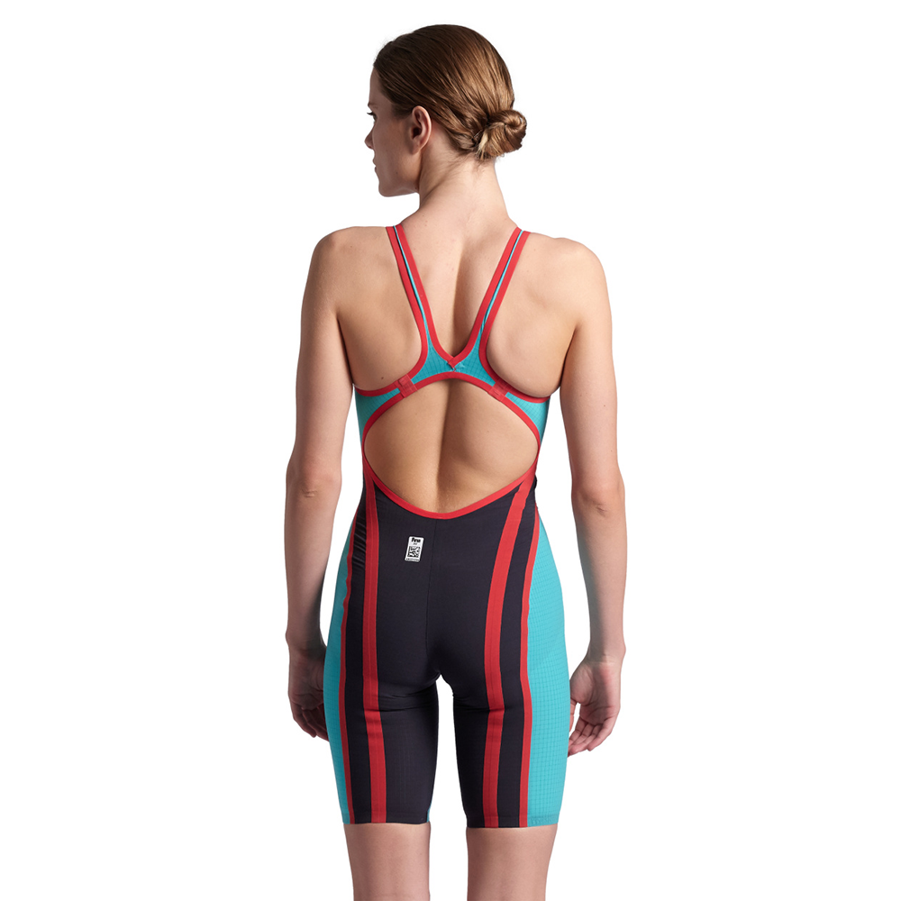 ARENA WOMEN'S POWERSKIN CARBON CORE FX OPEN BACK - TURQUOISE