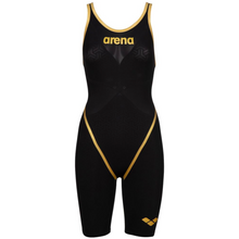 Load image into Gallery viewer, arena-womens-powerskin-carbon-glide-50th-anniversary-limited-edition-open-back-black-gold-ontario-swim-hub-1