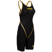 Load image into Gallery viewer, arena-womens-powerskin-carbon-glide-50th-anniversary-limited-edition-open-back-black-gold-ontario-swim-hub-3