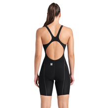 Load image into Gallery viewer, arena-womens-powerskin-impulso-open-back-black-teal-008603-100-ontario-swim-hub-2