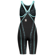 Load image into Gallery viewer, arena-womens-powerskin-primo-closed-back-kneeskin-black-teal-007767-100-ontario-swim-hub-9