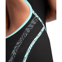 Load image into Gallery viewer, arena-womens-powerskin-primo-open-back-kneeskin-black-teal-007768-100-ontario-swim-hub-5