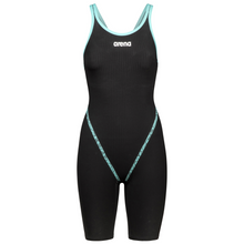 Load image into Gallery viewer, arena-womens-powerskin-primo-open-back-kneeskin-black-teal-007768-100-ontario-swim-hub-7