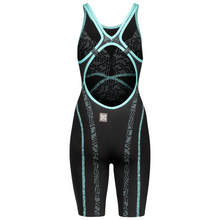 Load image into Gallery viewer, arena-womens-powerskin-primo-open-back-kneeskin-black-teal-007768-100-ontario-swim-hub-9