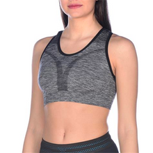 Load image into Gallery viewer, arena-womens-seamless-bra-top-dark-grey-melange-002450-550-ontario-swim-hub-3