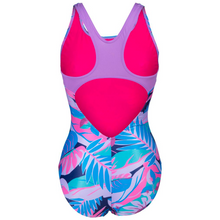 Load image into Gallery viewer, arena-womens-swimsuit-control-pro-back-tropic-print-lavanda-navy-multi-005934-970-ontario-swim-hub-4