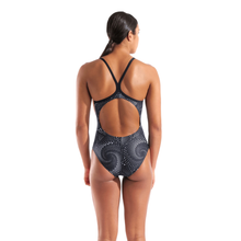 Load image into Gallery viewer, arena-womens-swimsuit-fireflow-lightdrop-back-black-team-black-010155-500-ontario-swim-hub-4