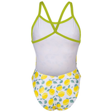 Load image into Gallery viewer, arena-womens-swimsuit-lemons-print-xcross-back-soft-green-white-multi-005938-510-ontario-swim-hub-4