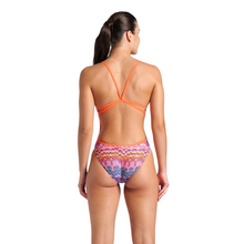 Load image into Gallery viewer, arena-womens-swimsuit-ondulation-lace-back-multi-violet-bright-coral-008155-194-ontario-swim-hub-5