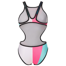Load image into Gallery viewer, arena-womens-swimsuit-one-placement-tech-back-multi-black-010671-505-ontario-swim-hub-4