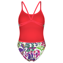 Load image into Gallery viewer, arena-womens-swimsuit-painting-lace-back-multi-bright-coral-011686-140-ontario-swim-hub-4