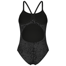 Load image into Gallery viewer, arena-womens-swimsuit-snakeskin-lightdrop-back-black-team-black-010157-500-ontario-swim-hub-3