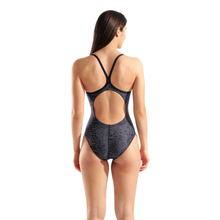 Load image into Gallery viewer, arena-womens-swimsuit-snakeskin-lightdrop-back-black-team-black-010157-500-ontario-swim-hub-5