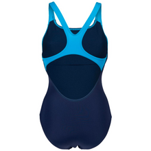Load image into Gallery viewer, arena-womens-swimsuit-spikes-pro-back-navy-turquoise-005971-780-ontario-swim-hub-4