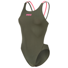 Load image into Gallery viewer, arena-womens-swimsuit-swim-tech-multi-solid-dark-sage-shocking-pink-008054-609-ontario-swim-hub-1