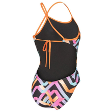Load image into Gallery viewer, arena-womens-swimsuit-texture-tie-back-multi-black-orange-010730-530-ontario-swim-hub-3