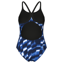 Load image into Gallery viewer, arena-womens-swimsuit-wave-lightdrop-back-black-team-royal-011640-200-ontario-swim-hub-4
