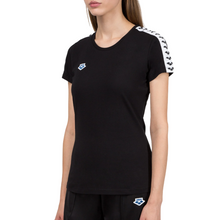 Load image into Gallery viewer, arena-womens-t-shirt-team-black-white-black-001225-501-ontario-swim-hub-1