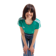 Load image into Gallery viewer, arena-womens-t-shirt-team-evergreen-white-evergreen-001225-631-ontario-swim-hub-3