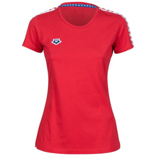 Load image into Gallery viewer, arena-womens-t-shirt-team-red-white-red-001225-401-ontario-swim-hub-1