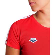 Load image into Gallery viewer, arena-womens-t-shirt-team-red-white-red-001225-401-ontario-swim-hub-4