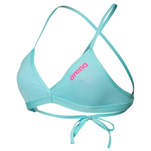 Load image into Gallery viewer, arena-womens-team-swim-top-tie-back-solid-water-shocking-pink-004768-890-ontario-swim-hub-1