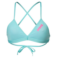 Load image into Gallery viewer, arena-womens-team-swim-top-tie-back-solid-water-shocking-pink-004768-890-ontario-swim-hub-2