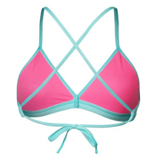 Load image into Gallery viewer, arena-womens-team-swim-top-tie-back-solid-water-shocking-pink-004768-890-ontario-swim-hub-3