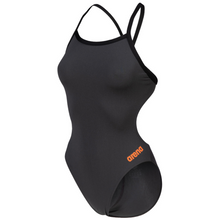 Load image into Gallery viewer, arena-womens-team-swimsuit-challenge-solid-asphalt-black-004766-530-ontario-swim-hub-1