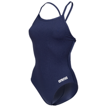 Load image into Gallery viewer, arena-womens-team-swimsuit-lightdrop-back-solid-navy-004767-750-ontario-swim-hub-1