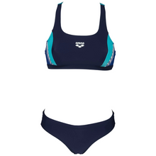 Load image into Gallery viewer,     arena-womens-threefold-print-bikini-navy-royal-martinica-004062-781-ontario-swim-hub-1